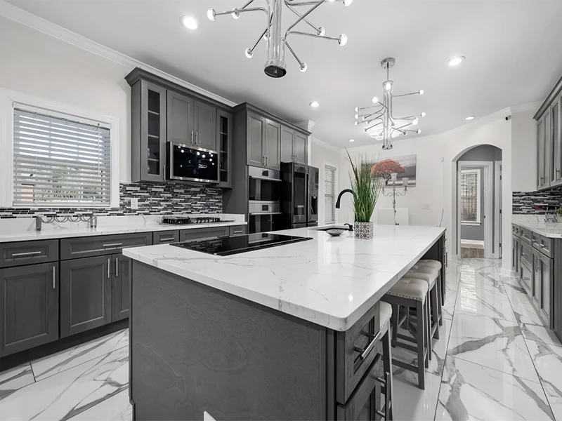 Classic quartz slabs for distributors and fabricators