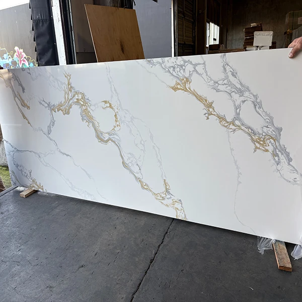 Ready-to-install prefabricated quartz countertops for wholesale kitchen projects