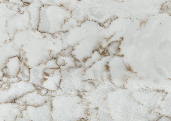 Marble-look quartz prefab countertop texture, ready-to-install prefabricated tops for fast fabrication and consistent quality