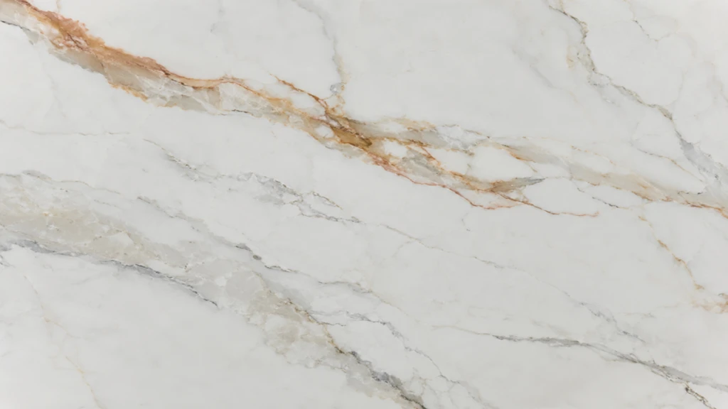 printed quartz marble look slab for B2B surface buyers