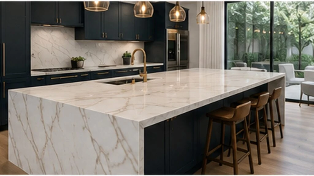 silica free decorative quartz kitchen application
