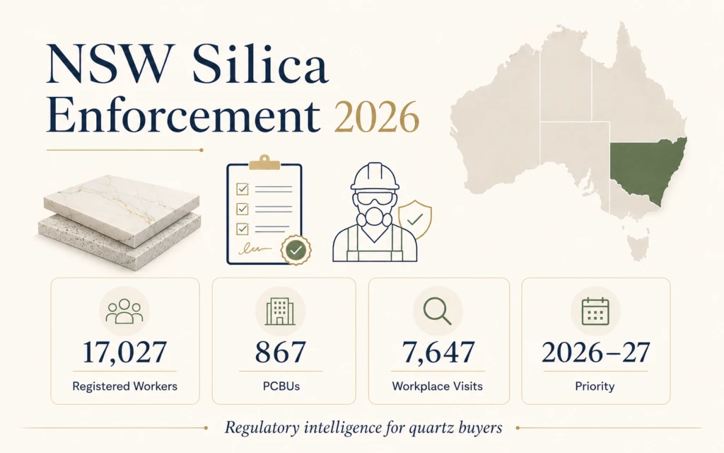 Quartz importer evidence chain for Australian silica compliance from product identification to import documents